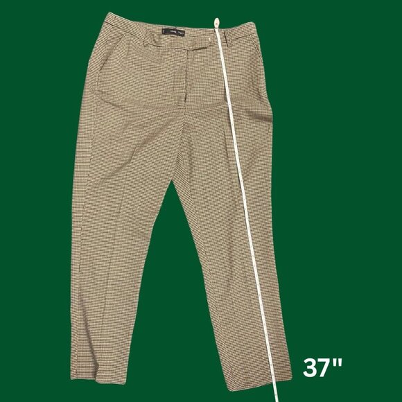 Mango MNG Houndstooth Ankle Pants – Women’s Size 10 – Tailored Trousers - Picture 7 of 11